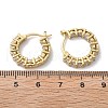 Brass Micro Pave Clear Cubic Zirconia Hoop Earrings EJEW-K083-42G-3