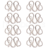 CREATCABIN 8Pcs 925 Sterling Silver S-Hook Clasps STER-CN0001-26-1