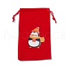 Christmas Theme Rectangle Velvet Bags TP-E005-01B-2