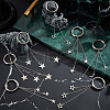 16Pcs 8 Style Star Alloy Tassel Shoe Decoration HJEW-AB00619-4