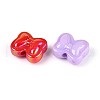 UV Plating Opaque Acrylic Beads OACR-T028-60-2