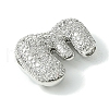 Rack Plating Brass Cubic Zirconia Pendants KK-S378-02P-E-2