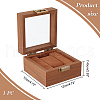 Square Wood Watch Storage Boxes CON-WH0089-36-2