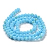 Opaque Solid Color Imitation Jade Glass Beads Strands GLAA-F029-P4mm-D12-2
