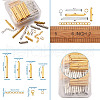  Jewelry Iron Slide On End Clasp Tubes FIND-PJ0001-01-28