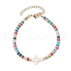 Natural & Synthetic Gemstone Beads Link Bracelets for Women Men BJEW-JB11467-3