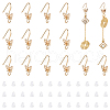 Unicraftale 20Pcs Butterfly Brass Earring Hooks KK-UN0002-22-1