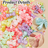 SOFPLATE 200pcs Opaque Acrylic Beads MACR-SP0001-45-6