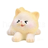 Resin Cat Shape Display Decoration DJEW-F027-05-2