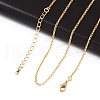 Long-Lasting Plated Brass Cable Chain Necklaces NJEW-K112-10G-NF-1