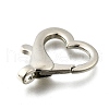 Heart Alloy Lobster Claw Clasps FIND-Q003-03P-2