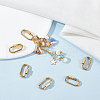 Unicraftale 8Pcs 304 Stainless Steel Screw Carabiner Lock Charms STAS-UN0058-40G-2
