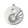 201 Stainless Steel Pendants STAS-D041-07P-1