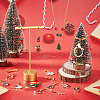 Christmas Theme Alloy Enamel Pendant Decorations HJEW-GO00040-4