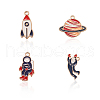 Alloy Enamel Big Pendants ENAM-CJ0001-06-1