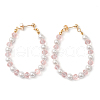 Shell Pearl Ear Studs EJEW-JE05932-1