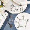 Tibetan Style Alloy Leaf Pendants TIBEP-PH0001-10-LF-5