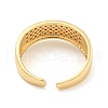 Clear Cubic Zirconia Open Cuff Ring RJEW-L121-019G-3