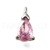 Brass Micro Pave Cubic Zirconia Pendants KK-D356-08C-P-1