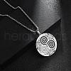 201 Stainless Steel Pendant Necklaces for Man NJEW-Q336-04B-P-2