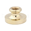 Golden Tone Crown Initial Wax Seal Brass Stamp Heads AJEW-A065-01C-2