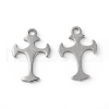 Tarnish Resistant 304 Stainless Steel Tiny Cross Charms STAS-F192-078P-3