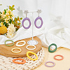 ARRICRAFT 40Pcs 10 Style Resin Linking Rings CRES-AR0001-21-5