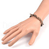 Chips Natural Smoky Quartz Beaded Stretch Bracelets BJEW-JB01826-07-3