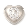 Rack Plating Brass Micro Pave Cubic Zirconia Pendants KK-I722-04P-Q-1