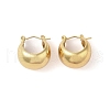 304 Stainless Steel Chunky Crescent Moon Hoop Earrings for Women EJEW-B048-01G-03-1