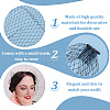 Nylon Fascinator Mesh Face Veil OHAR-WH0034-10B-4
