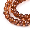 Transparent Spray Painted Glass Bead Strands DGLA-R050-6mm-12-3