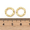 Brass Clear Cubic Zirconia Bead Frame KK-D375-33G-01-3
