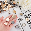 Olycraft 90Pcs 3 Colors Alloy Shank Buttons BUTT-OC0001-44-3