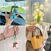 4Pcs 4 Colors Cotton Yarn Pendant Decorations HJEW-FG0001-21-7