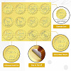 6 Patterns Aluminium-foil Paper Adhesive Embossed Stickers DIY-WH0451-006-3