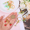 8Pcs Acrylic & Glass Keychain KEYC-CA00001-3