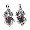 Natural Amethyst Pendants G-G111-01P-05-1