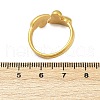 304 Stainless Steel Adjustable Open Cuff Rings for Women RJEW-U063-01B-G-5