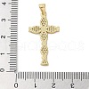Brass Micro Micro Pave Clear Cubic Zirconia Pendants KK-A212-01G-G-3