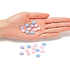 80Pcs 4 Colors Opaque Acrylic Beads MACR-FS0001-01A-6