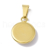 PVD Vacuum Plating 304 Stainless Steel Resin Pendants STAS-A062-36G-2
