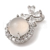 Natural White Chalcedony Pendants G-S001-01P-3