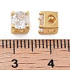 Rack Plating Brass Micro Pave Cubic Zirconia Beads KK-Z071-39G-3
