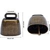 Retro Iron Bell Pendants IFIN-NB0001-29-5