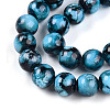 Baking Painted Glass Beads Strands DGLA-N003-10mm-A08-3