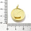 Rack Plating Brass Micro Pave Cubic Zirconia Pendants KK-D359-17G-3