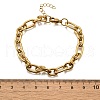 304 Stainless Steel Figaro Chains Bracelets for Men Women BJEW-R021-07G-5