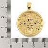 Real 18K Gold Plated Brass Micro Pave Cubic Zirconia Pendants KK-R159-34G-3