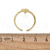 Brass Micro Pave Clear Cubic Zirconia Cuff Rings for Women RJEW-C126-08G-5